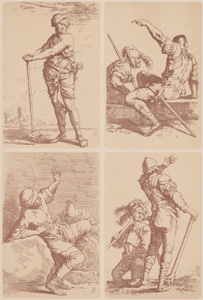 Figürliche Darstellungen nach Salvator Rosa (1615-1637) 